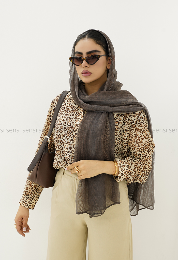 شومیز حریر چاپی طرح دار کد1006204
